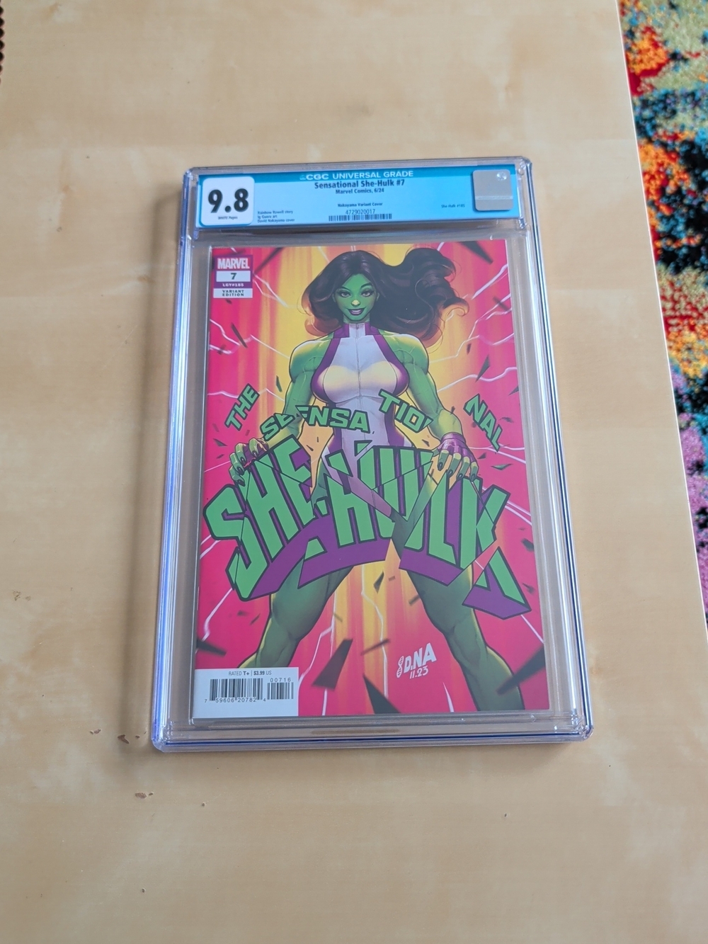 SENSATIONAL SHE-HULK #7 David Nakayama 1:25 Variant!! Graded 9.8